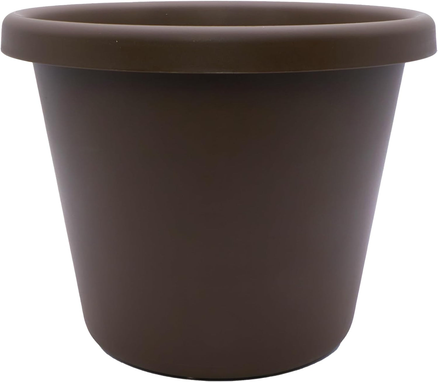 The HC Companies Classic Round Plastic Plant Pot w/Rolled Rim - Lightweight & UV Resistant Flower Pot for Herbs & More - Outdoor & Indoor Plant Pots w/Drainage (24 inch Slate Blue, Pack of 1)