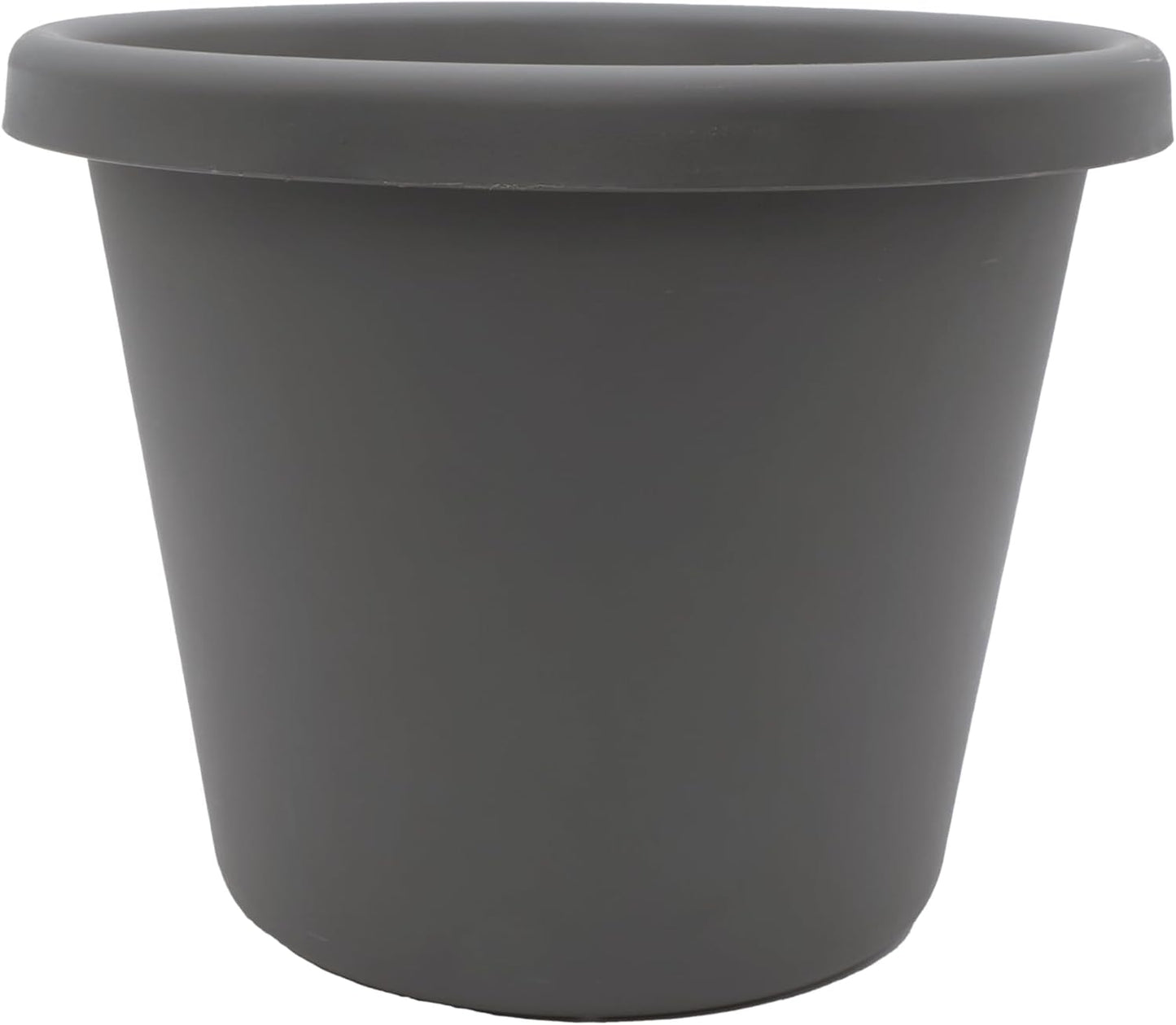 The HC Companies Classic Round Plastic Plant Pot w/Rolled Rim - Lightweight & UV Resistant Flower Pot for Herbs & More - Outdoor & Indoor Plant Pots w/Drainage (24 inch Slate Blue, Pack of 1)