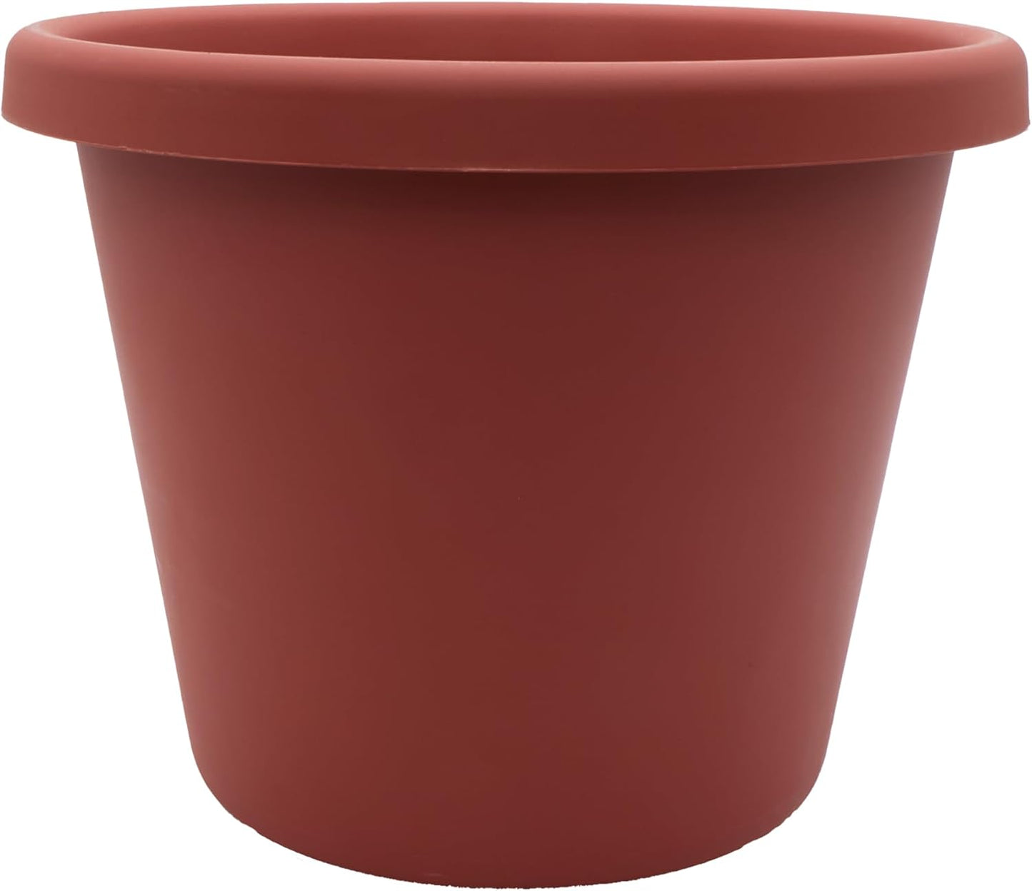 The HC Companies Classic Round Plastic Plant Pot w/Rolled Rim - Lightweight & UV Resistant Flower Pot for Herbs & More - Outdoor & Indoor Plant Pots w/Drainage (24 inch Slate Blue, Pack of 1)