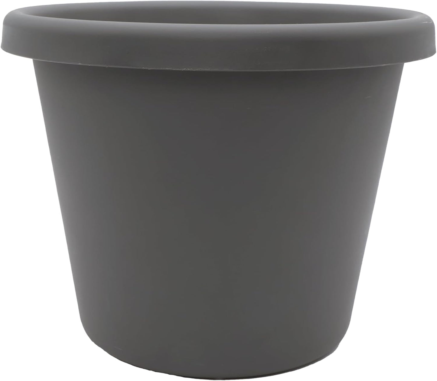 The HC Companies Classic Round Plastic Plant Pot w/Rolled Rim - Lightweight & UV Resistant Flower Pot for Herbs & More - Outdoor & Indoor Plant Pots w/Drainage (24 inch Slate Blue, Pack of 1)