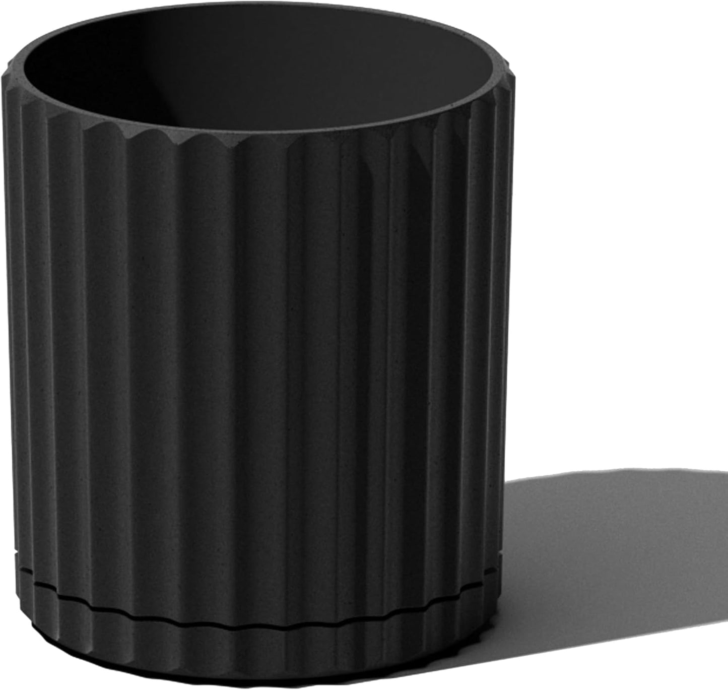 Veradek Demi Series Round Planter for Porch, Patio, Backyard | Durable Plastic-Stone Composite Material | Modern Décor for Tall Plants, Flowers