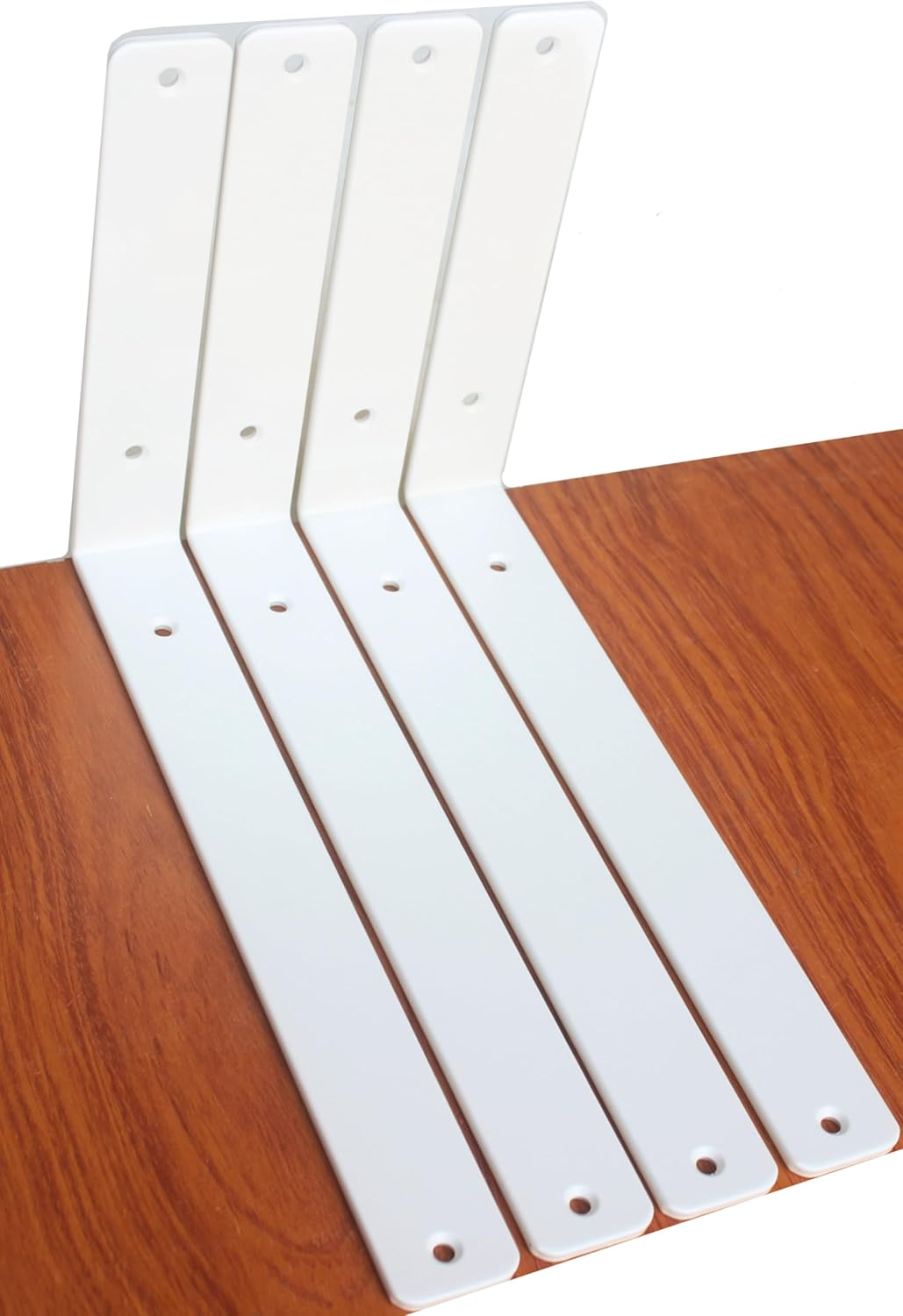 12 Pack - L 8" x H 6" x W1.5, 5mm Thick Black L Shelf Bracket, Iron Shelf Brackets, Metal Shelf Brackets, Floating Shelf, Shelf Supports with Screws