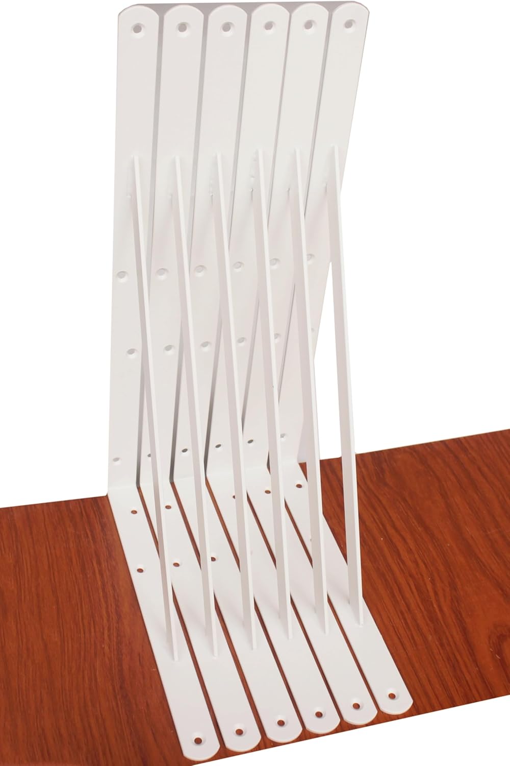 16 Pack L12 x H 8" Black Heavy Duty Shelf Brackets with Screws Metal Shelf Brackets Shelf Support Angle Brackets for Shelves L Brackets Heavy Duty Floating Shelf