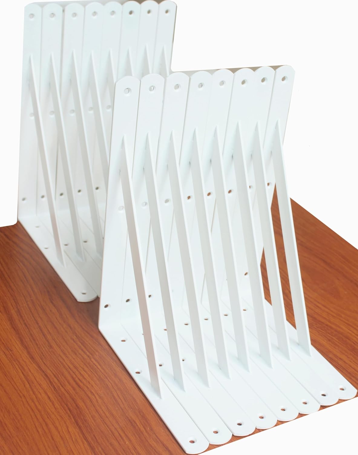 16 Pack L10 x H 8" Black Heavy Duty Shelf Brackets with Screws Metal Shelf Brackets Shelf Support Angle Brackets for Shelves L Brackets Heavy Duty Floating Shelf