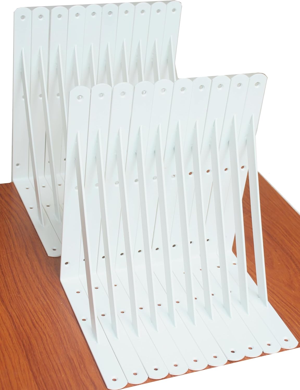 16 Pack L12 x H 8" Black Heavy Duty Shelf Brackets with Screws Metal Shelf Brackets Shelf Support Angle Brackets for Shelves L Brackets Heavy Duty Floating Shelf