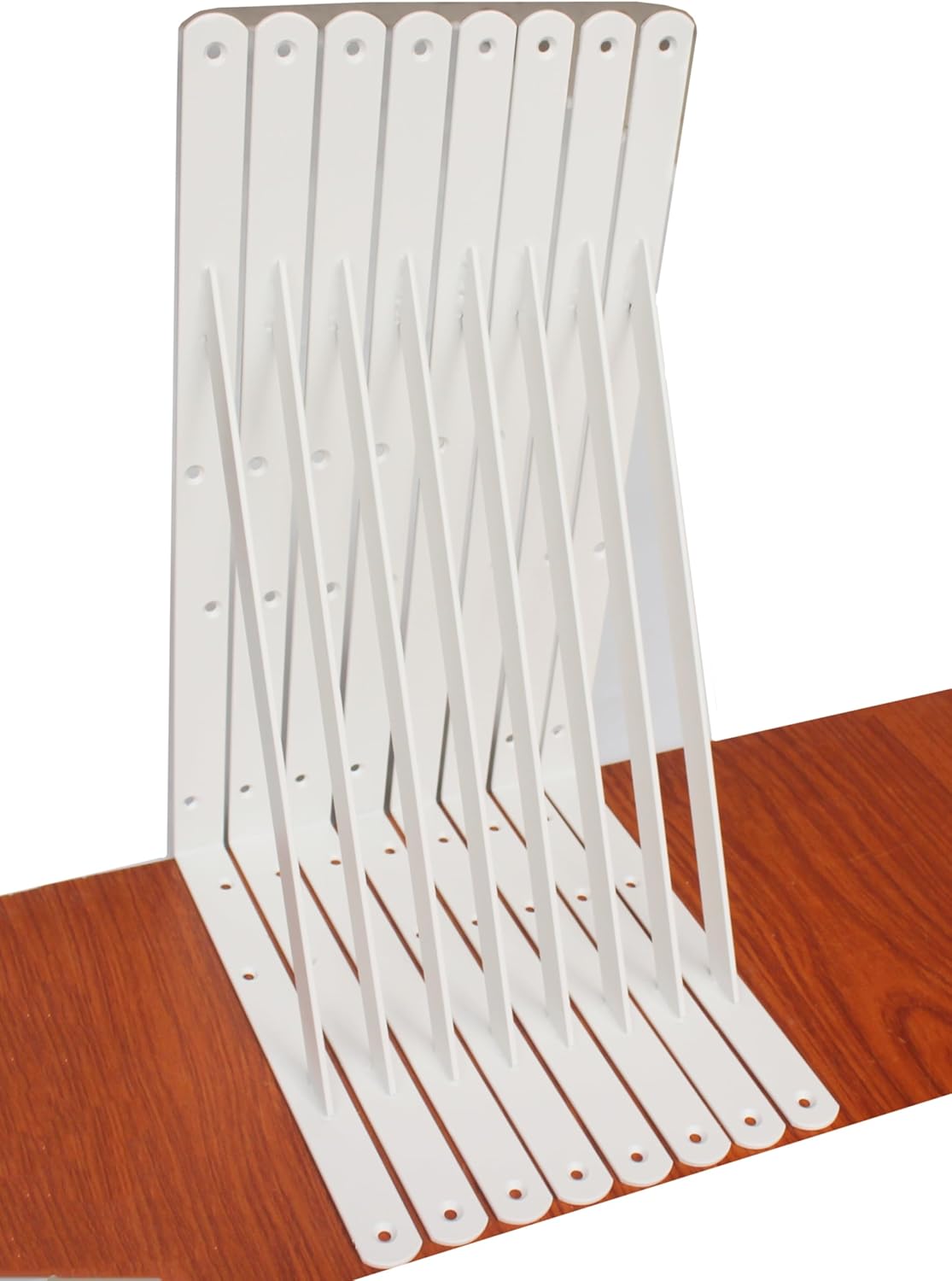 16 Pack L10 x H 8" Black Heavy Duty Shelf Brackets with Screws Metal Shelf Brackets Shelf Support Angle Brackets for Shelves L Brackets Heavy Duty Floating Shelf