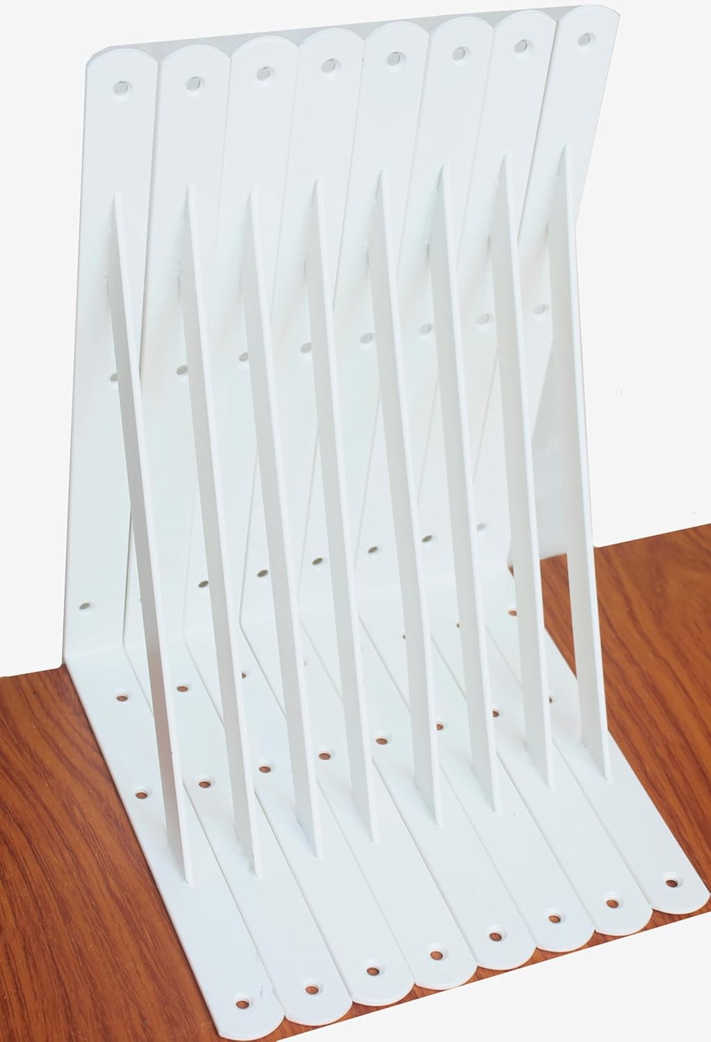 16 Pack L12 x H 8" Black Heavy Duty Shelf Brackets with Screws Metal Shelf Brackets Shelf Support Angle Brackets for Shelves L Brackets Heavy Duty Floating Shelf