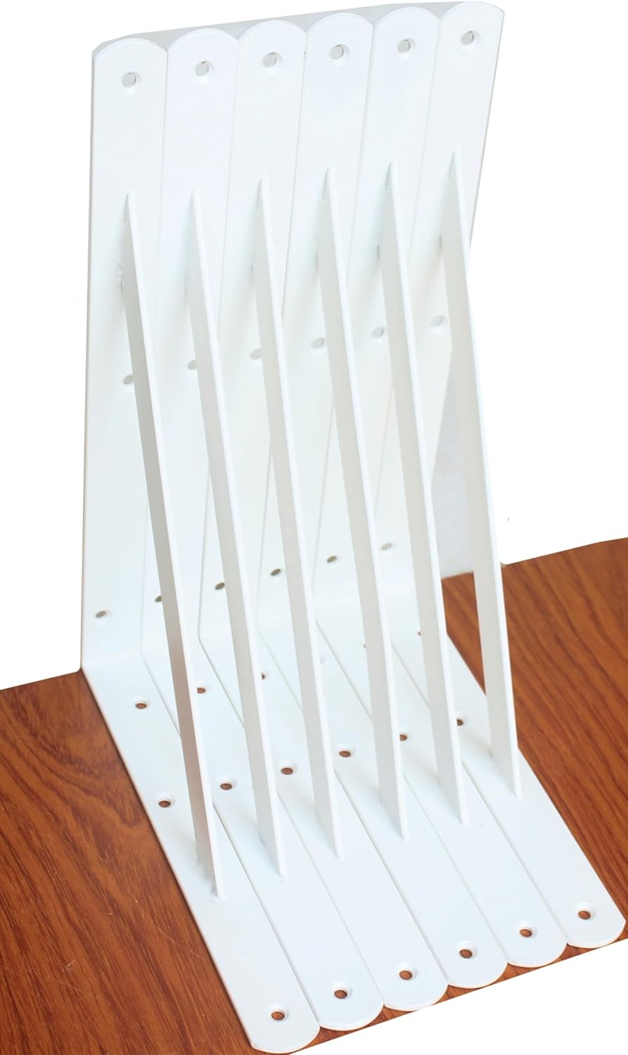 16 Pack L10 x H 8" Black Heavy Duty Shelf Brackets with Screws Metal Shelf Brackets Shelf Support Angle Brackets for Shelves L Brackets Heavy Duty Floating Shelf