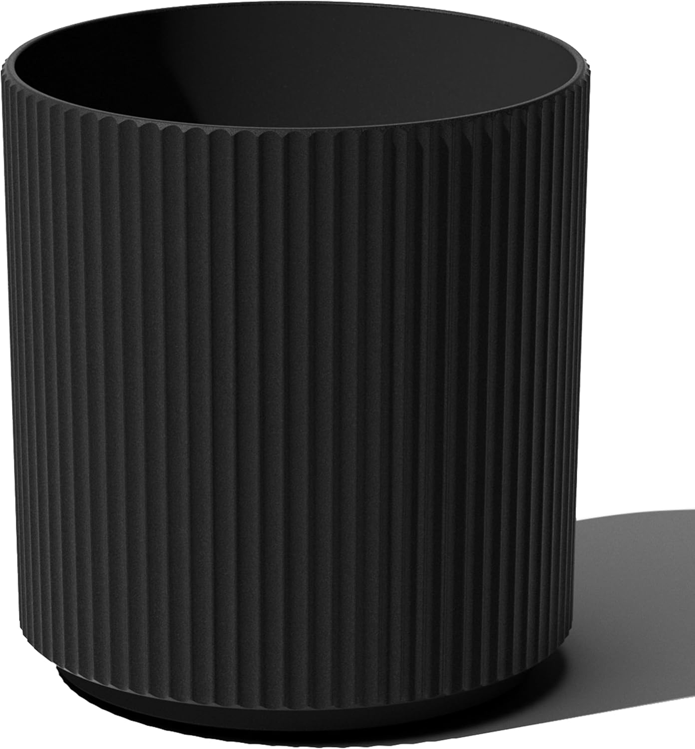 Veradek Demi Series Round Planter for Porch, Patio, Backyard | Durable Plastic-Stone Composite Material | Modern Décor for Tall Plants, Flowers