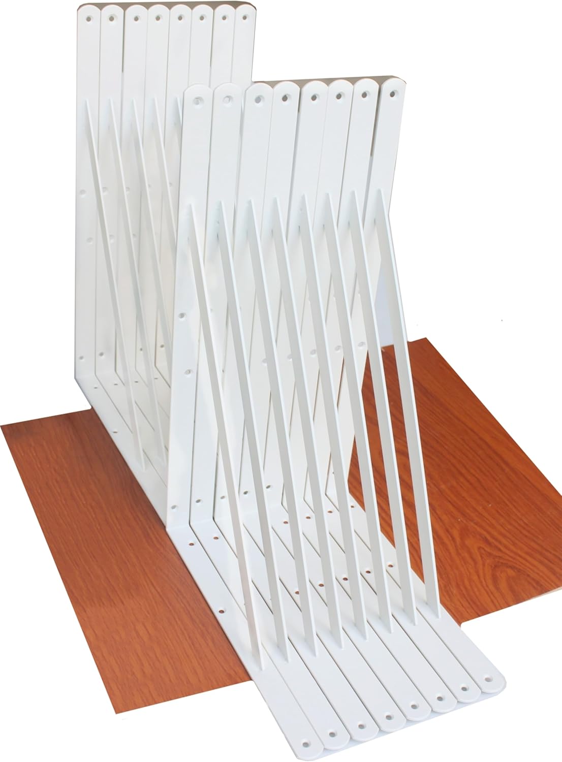 16 Pack L10 x H 8" Black Heavy Duty Shelf Brackets with Screws Metal Shelf Brackets Shelf Support Angle Brackets for Shelves L Brackets Heavy Duty Floating Shelf